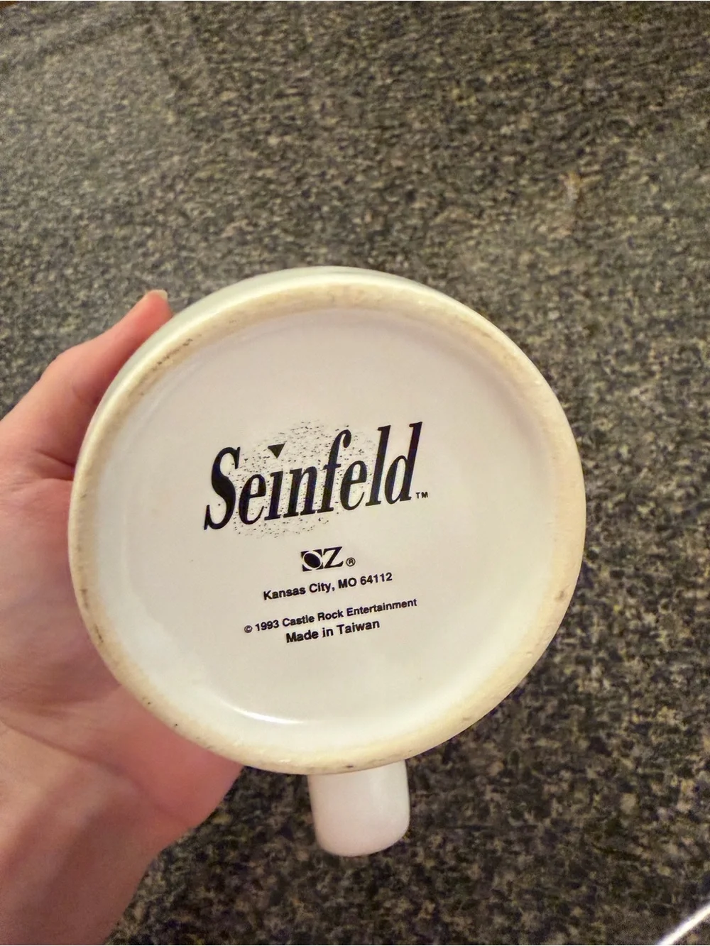 Vintage 1993 Jerry Seinfeld TV Show Coffee Cup Mug | 